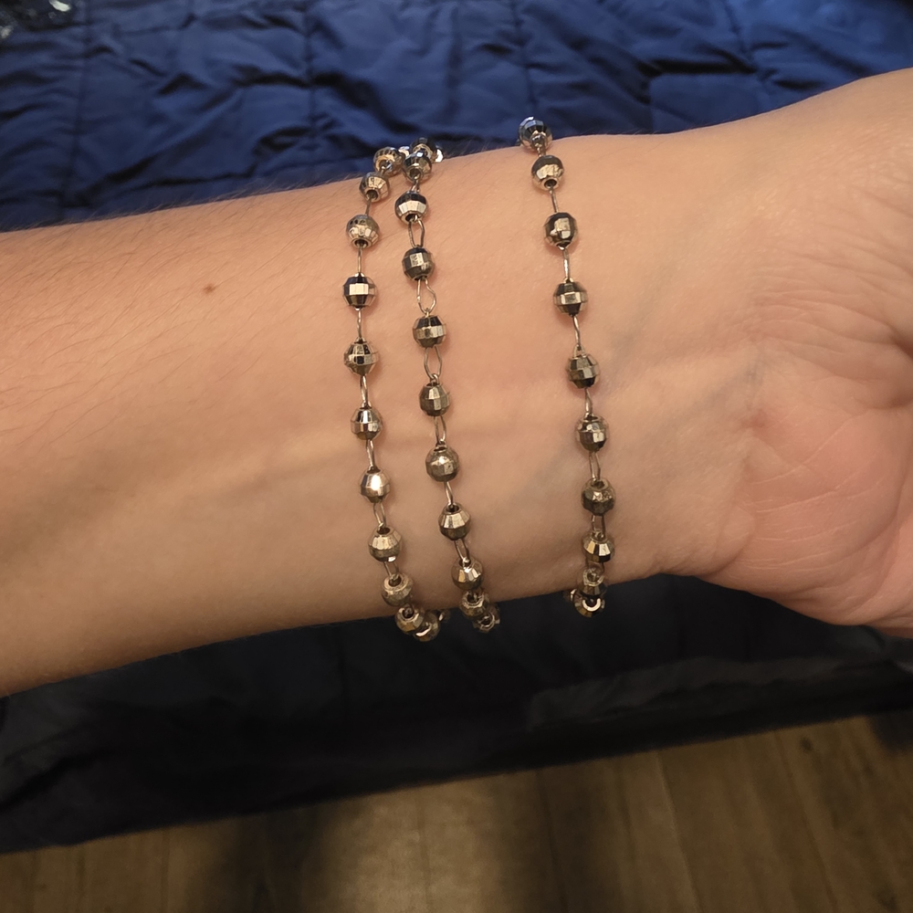 Elegant Gold Beaded Bracelet Set